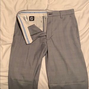 Checkered Footjoy golf slacks